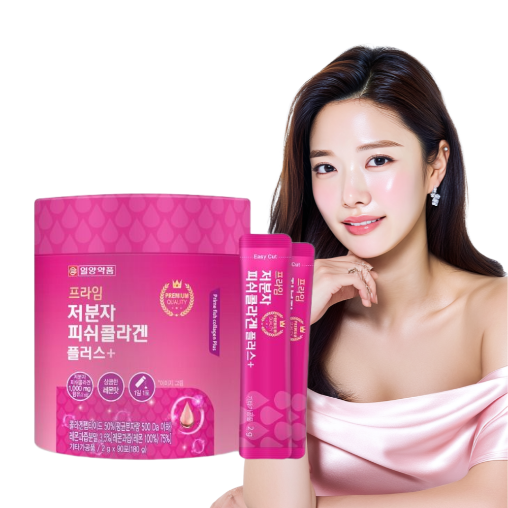 일양약품 저분자 피쉬 콜라겐 펩타이드 엘라스틴 90포 1통 - 상품 이미지