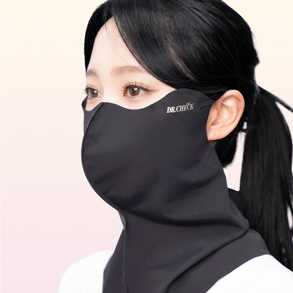 닥터체크 UV 쿨링핏 마스크 자외선 스포츠 마스크 여름 햇빛가리개 냉감 안면 러닝 - 상세 이미지 4
