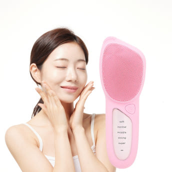 르미쉬 실리콘 브러시 온열 진동클렌저 모공클렌저 세안기 블라썸핑크 - 상품 이미지