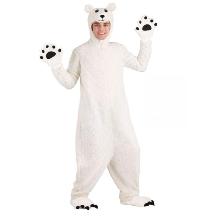 북극곰 의상 코스프레 코스튬 대형 곰돌이 홍보용 이벤트 알바 에어슈트 전신 - 상품 이미지