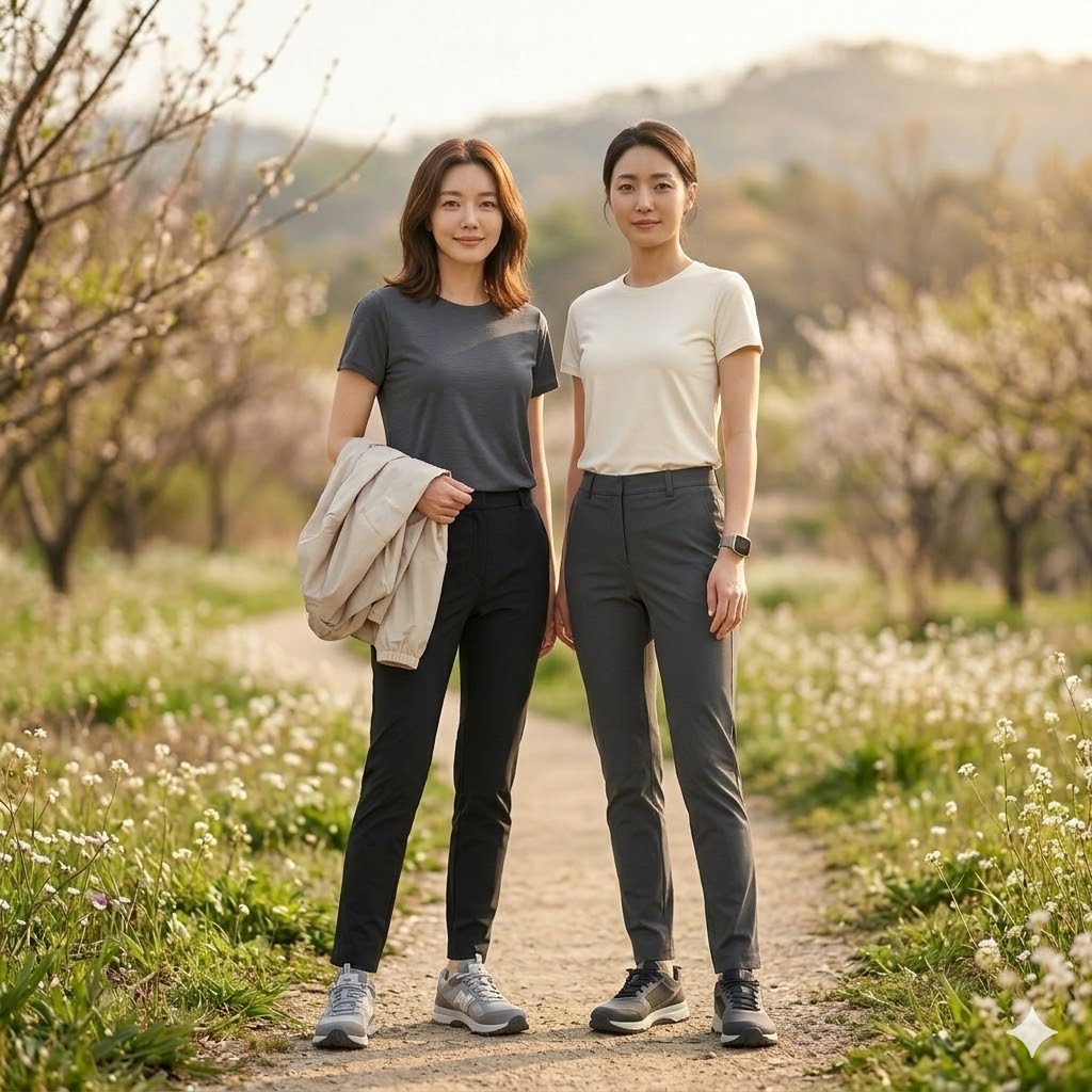 MILLET 밀레 여자 봄여름 아우터 항균 스판 슬림핏 등산바지 - 상세 이미지 2