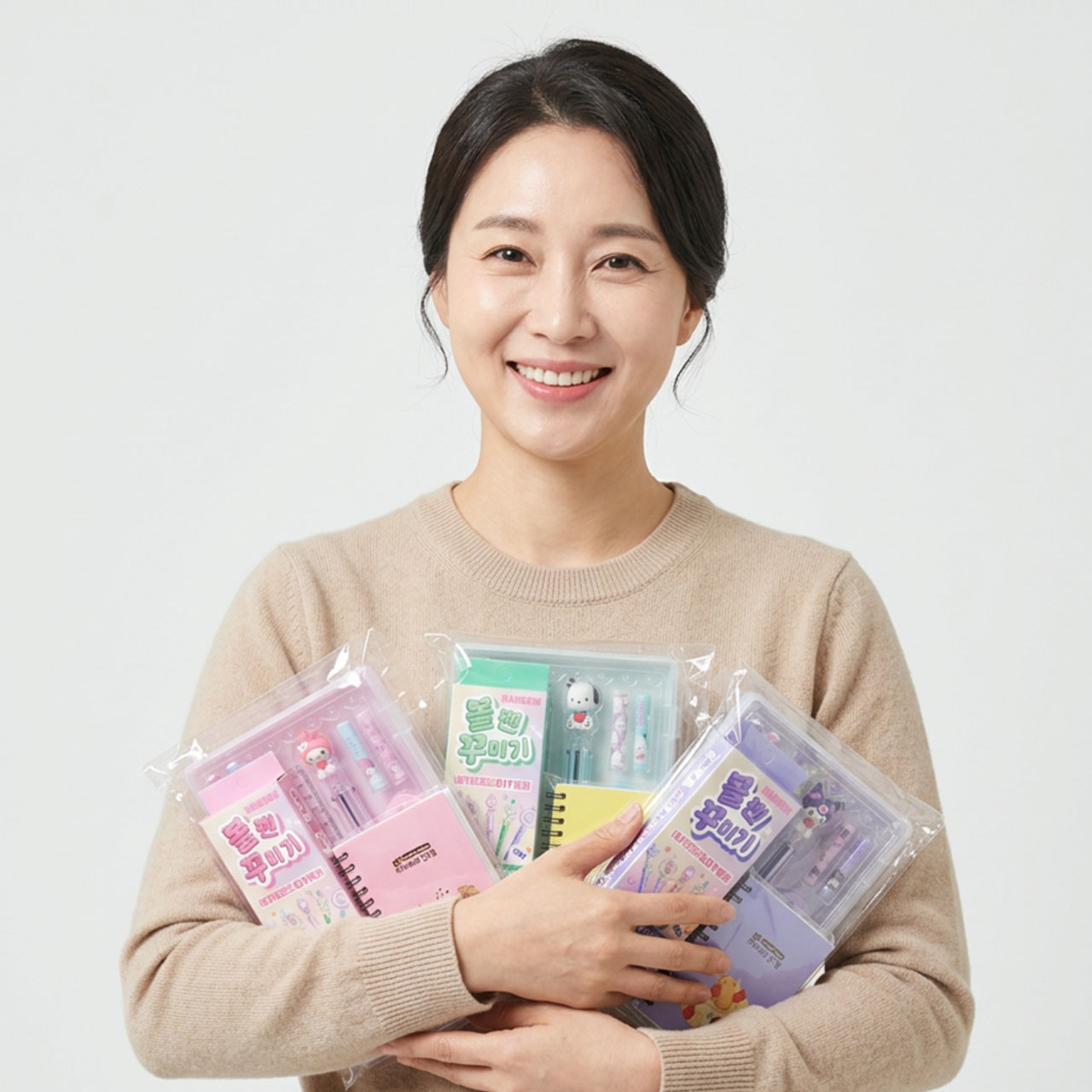 볼펜꾸미기 산리오 문구세트 구디백 카피바라 수첩 어린이집 답례품 입학문구 단체선물 볼꾸 이미지 7