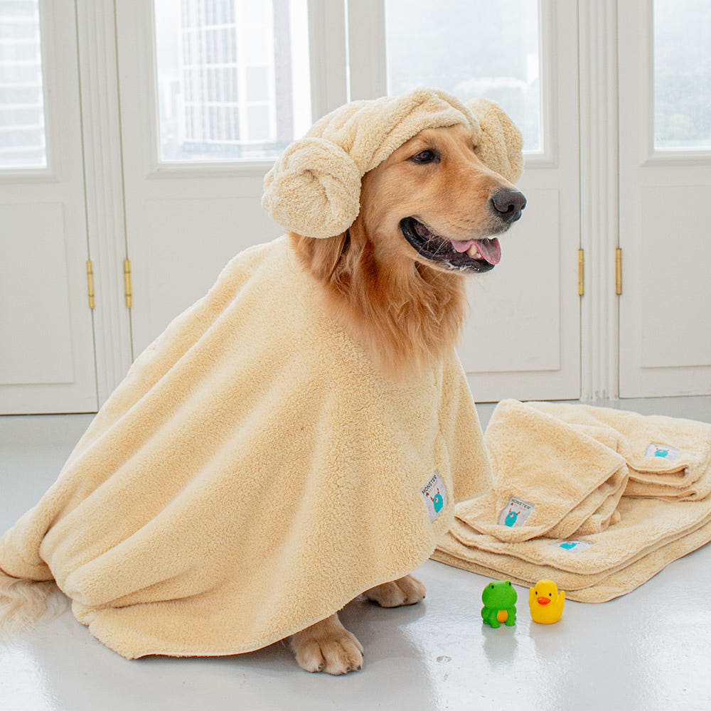 대형견 전용 수건 6리터 괴물 흡수력 몬스터 슈퍼 펫타올 가운 제품 이미지