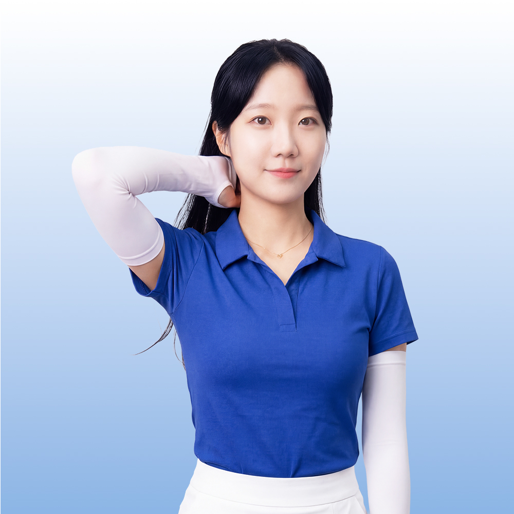 닥터체크 UV터치 쿨 팔토시 자외선차단 러닝 골프 등산 자전거 여름 손등커버 블랙 화이트 - 상세 이미지 5
