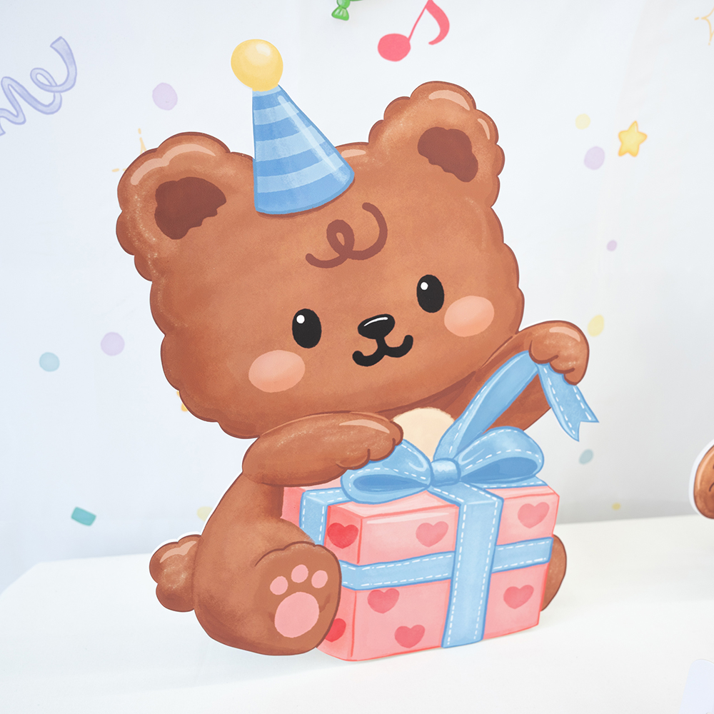 [미소쌤] 파티프렌즈 생일파티 세트 생일현수막 올인원 어린이집 포토존 환경구성 가랜드 용품 - 상세 이미지 2