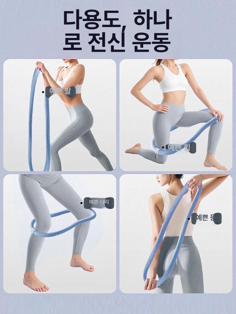 스프링 훌라후프 허리운동 후라후프 복근운동 허리운동기구 지압 홈트레이닝 - 상세 이미지 3