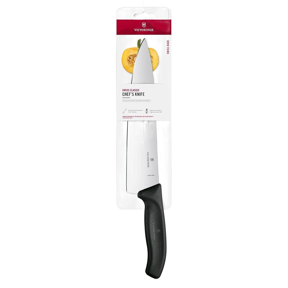 Victorinox, Swiss 클래식 25.4cm(10인치) 셰프 나이프, 엣지, 스트레이트 블랙 Black 4.7 - 상품 이미지
