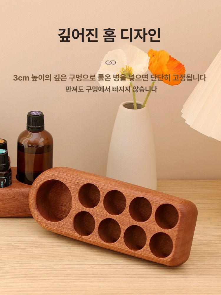 도장 꽂이 사무실 사각 거치대 오크나무 원목 단일 항목 - 상세 이미지 4