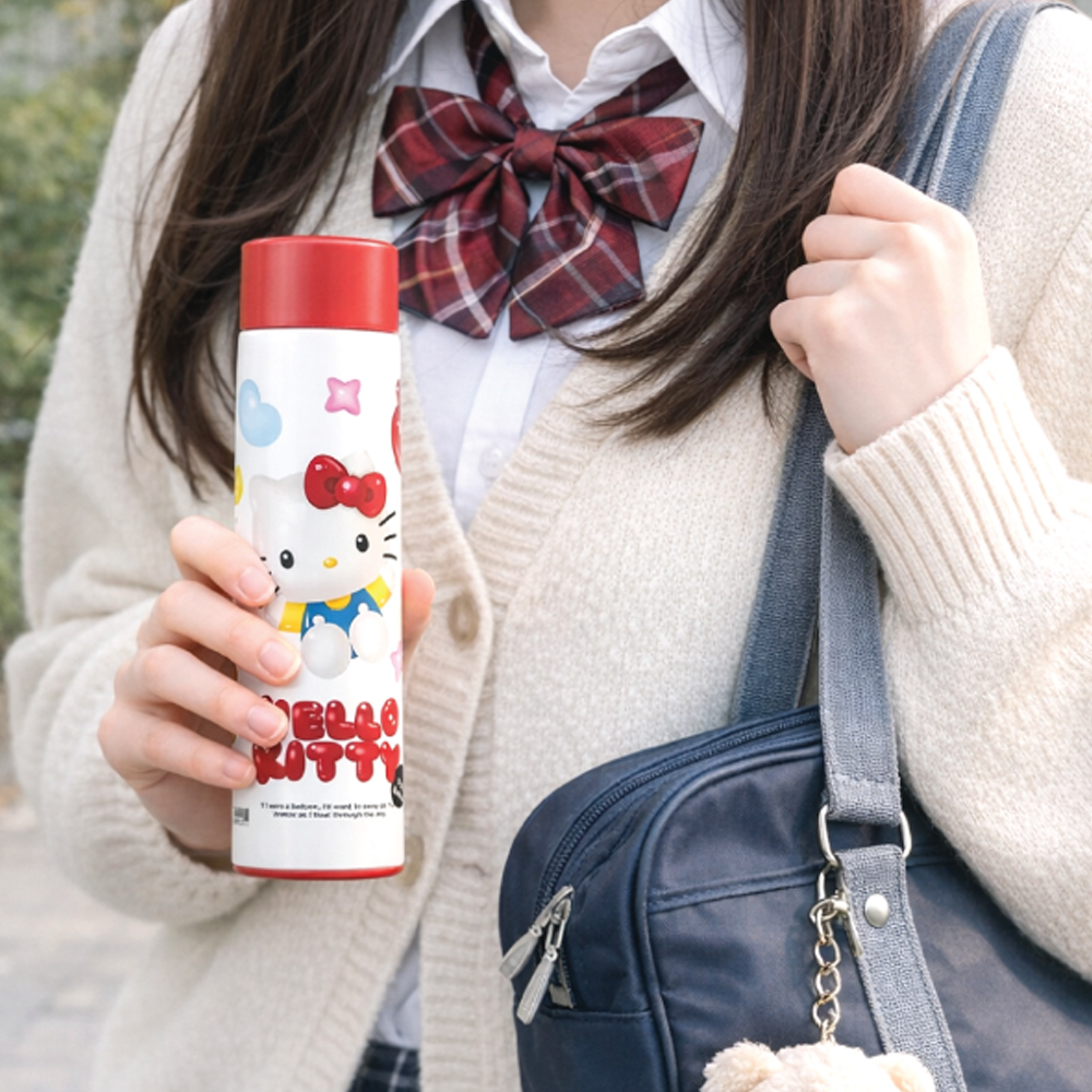 산리오 캐릭터 퍼피벌룬 스텐 머그보틀 160ml, 헬로키티 이미지 6
