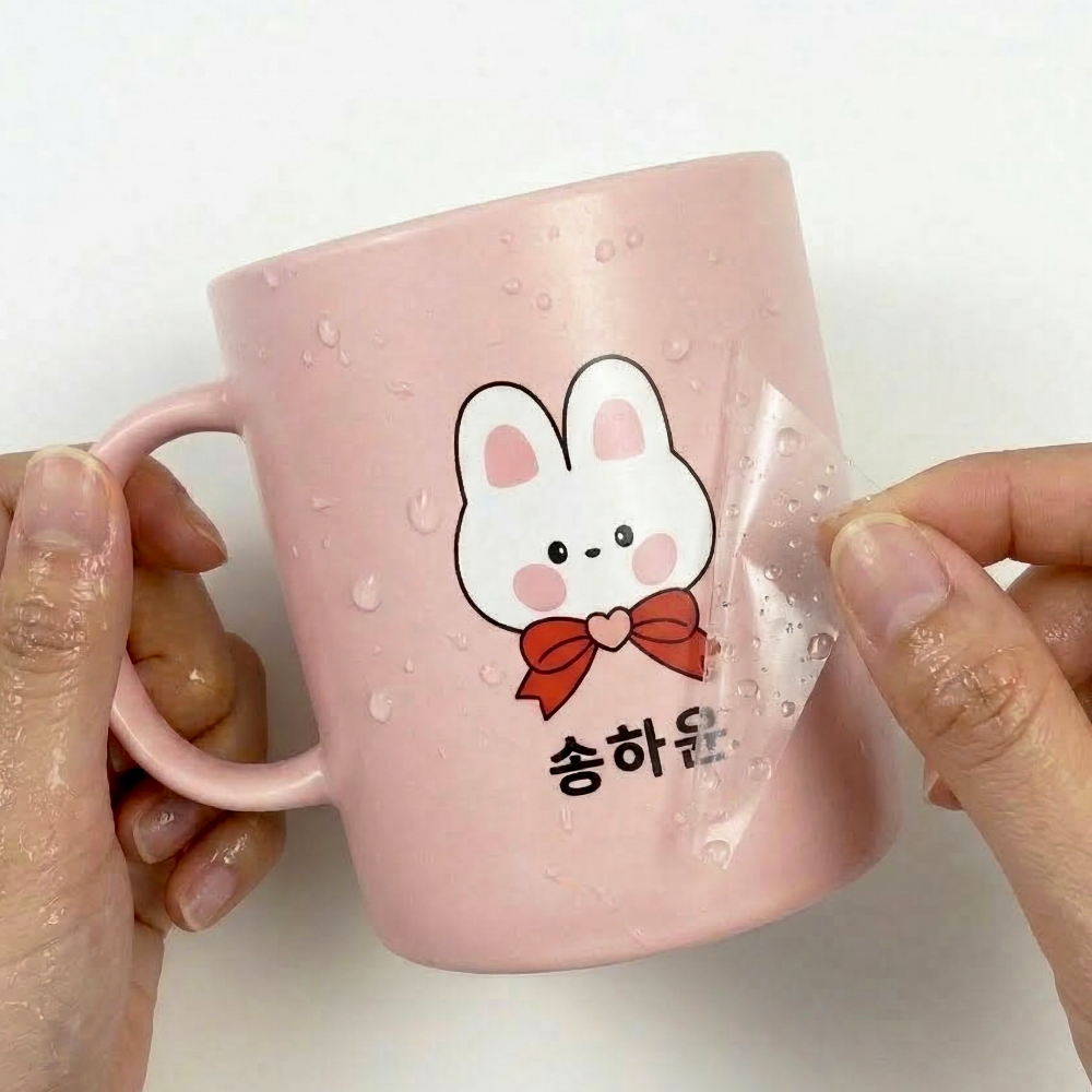 UV DTF 방수 어린이집 유치원 네임스티커 토끼 발레 캐릭터 이름스티커 라벨 제작주문 이미지 6