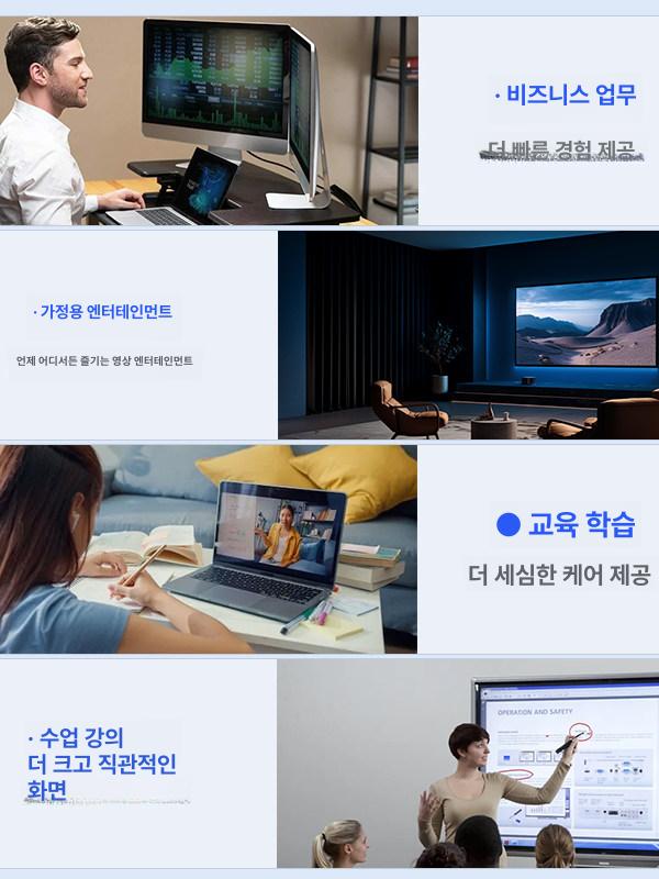 무선 HDMI 수신기 휴대폰 미러링 고화질 전송기 동글 30m WX002 화이트 - 상세 이미지 4
