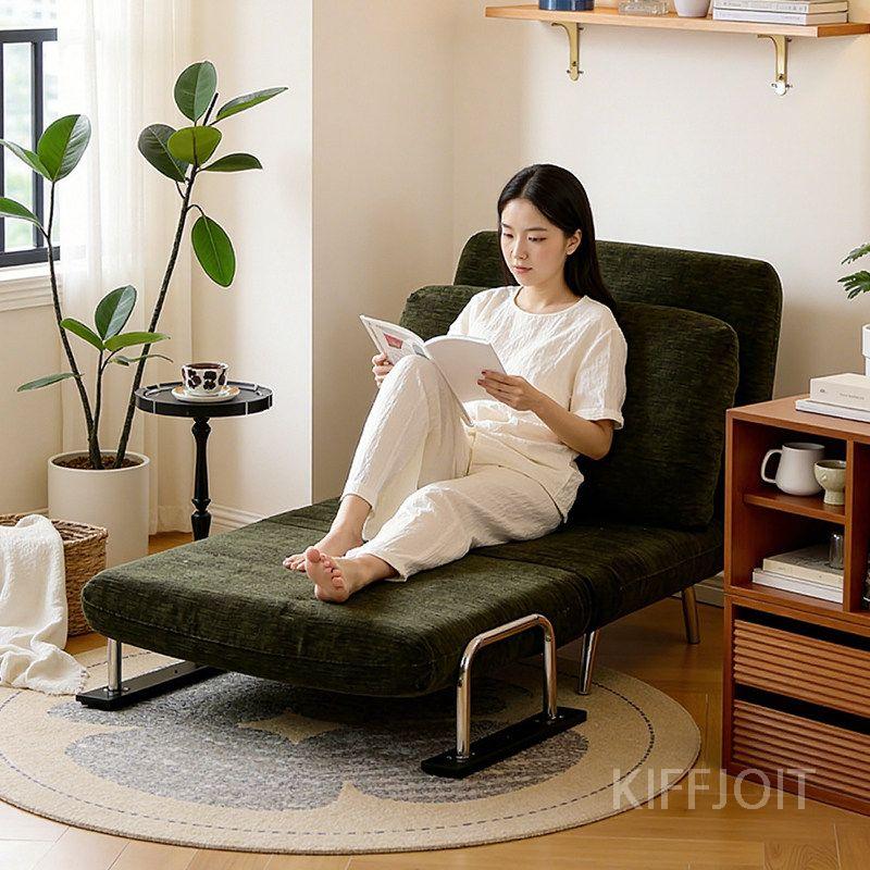 제니오숲 그린소파침대접이식더블