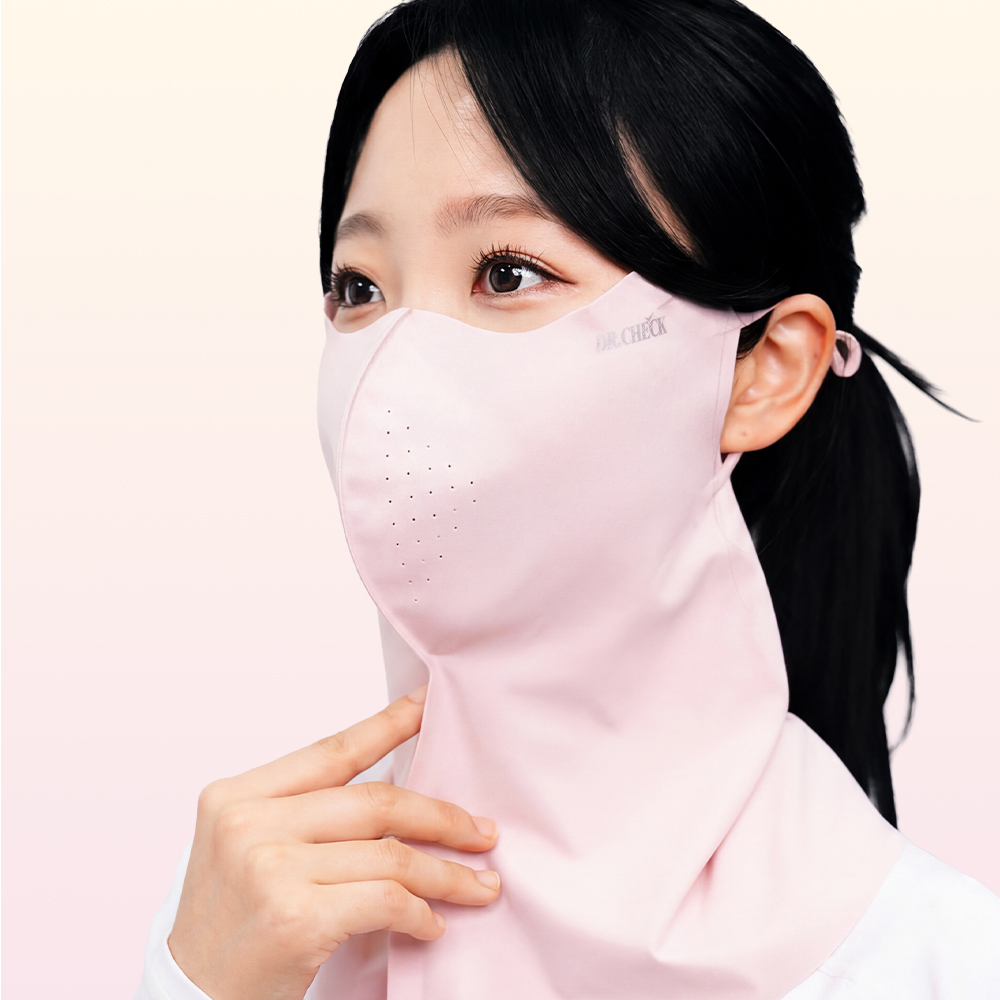닥터체크 UV 쿨링핏 마스크 자외선 스포츠 마스크 여름 햇빛가리개 냉감 안면 러닝 - 상세 이미지 3