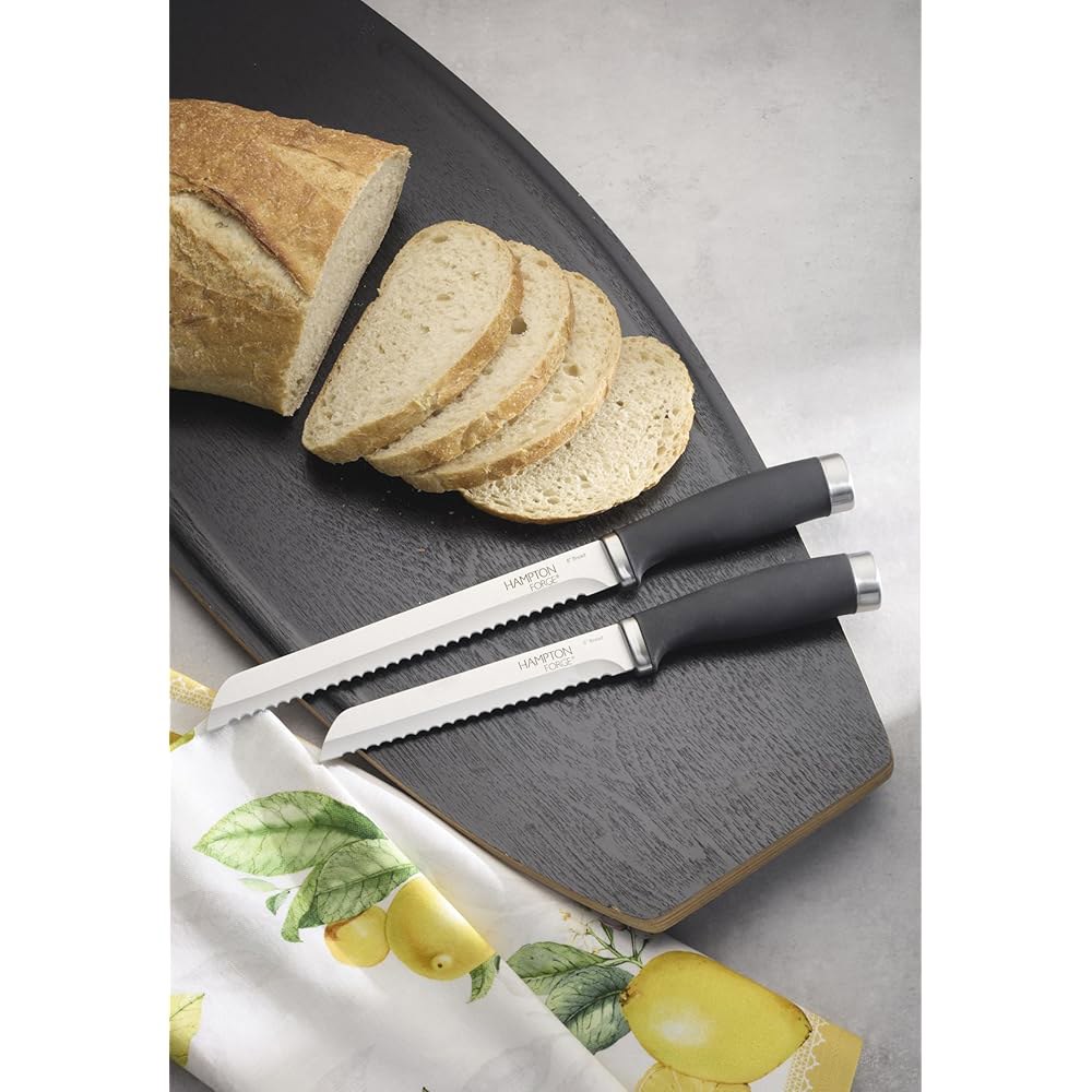 Hampton Forge 899370 Epicure 브레드 2개 세트 가드 포함, 나이프, 블레이드 - 상세 이미지 3