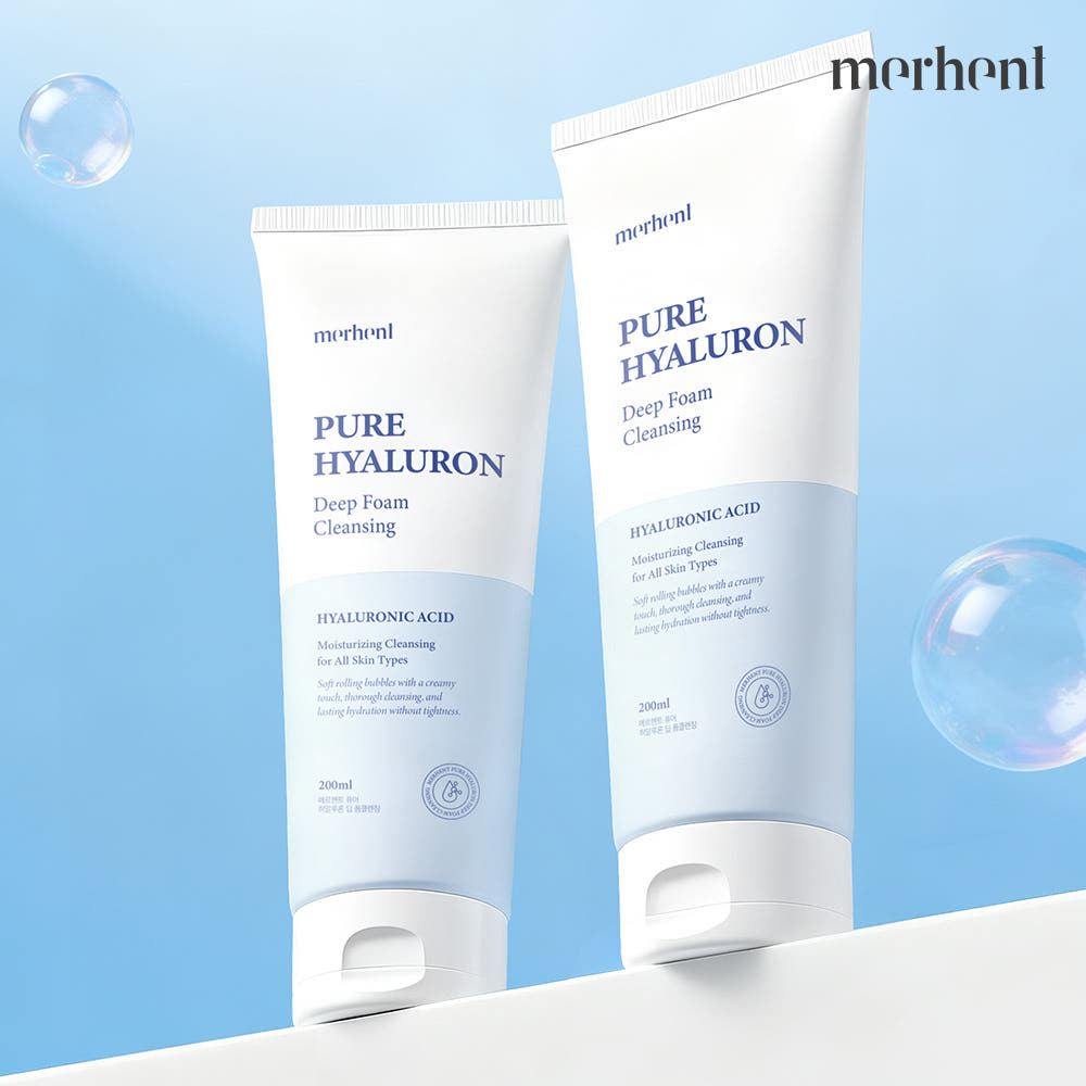 1+1 메르헨트 히알루론산 저자극 폼클렌징 200ml 대용량 약알칼리 딥클렌징 세안제 - 상품 이미지