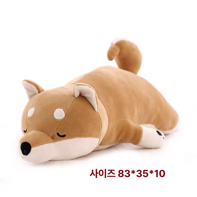 시바견인형 모찌바디필로우 모찌인형 50cm 강아지쿠션 카키 FW008 - 상세 이미지 2