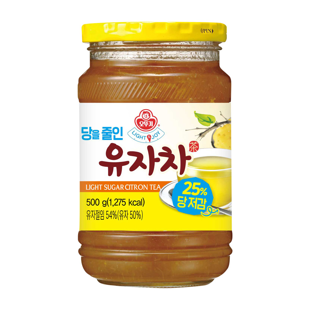 오뚜기 LIGHT&JOY 당을줄인 유자차 500g, 1개 - 상품 이미지