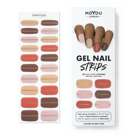 Besuche den MOYOU LONDON-Store [해외]MOYOU LONDON 반 경화 UV 젤 스트립-20 개-살롱 품질의 매니큐어 용 네일 포일 경화-GoldIlocks [B0BH4SP98L]