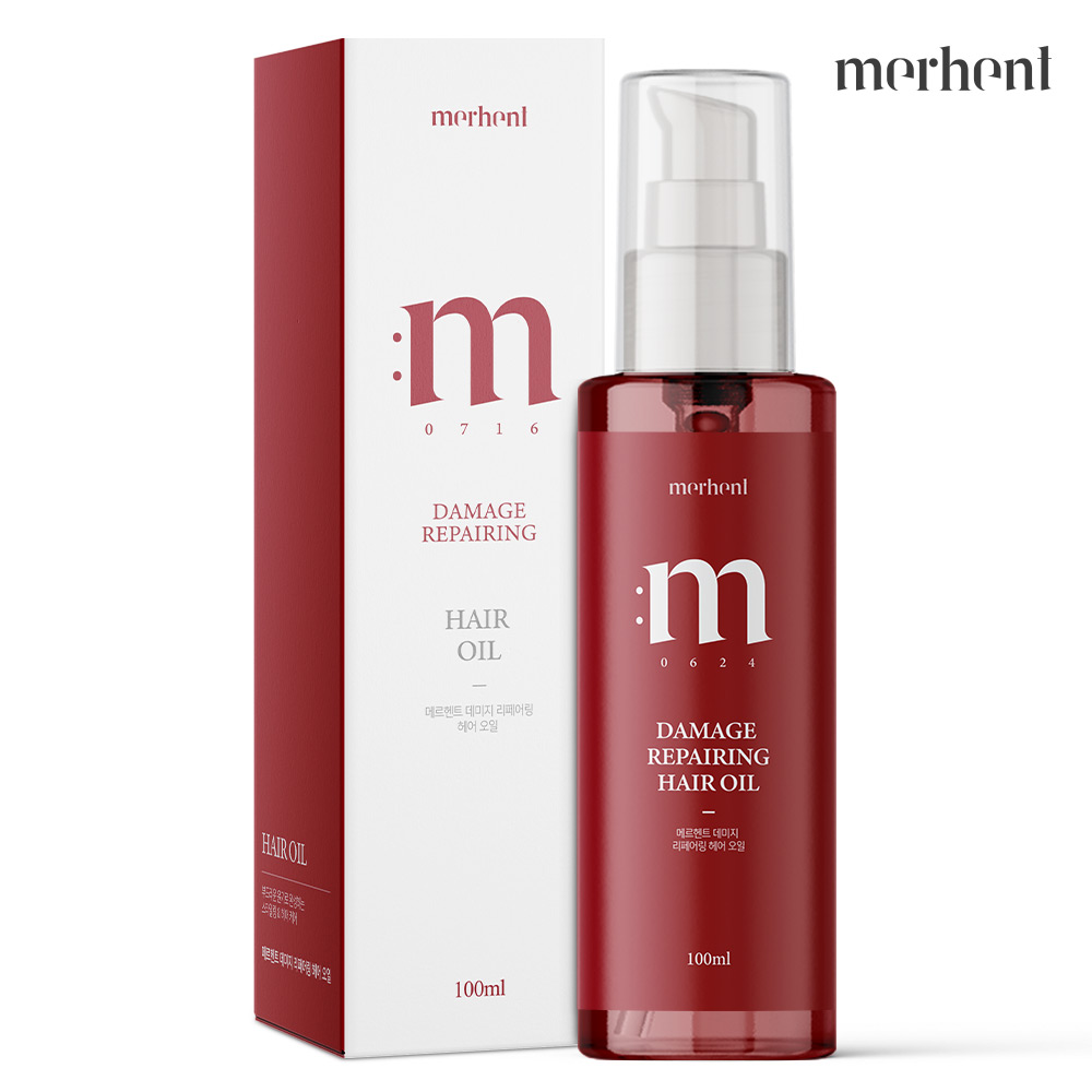 1+1 메르헨트 아르간 헤어 오일 에센스 100ml 컬링 컬크림 파마 볼륨 수분 머리 - 상세 이미지 2