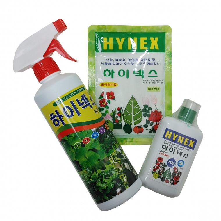 하이넥스 3종 비료 스프레이 액비 분말가루 식물관리 고급원예비료 원예용 - 상품 이미지