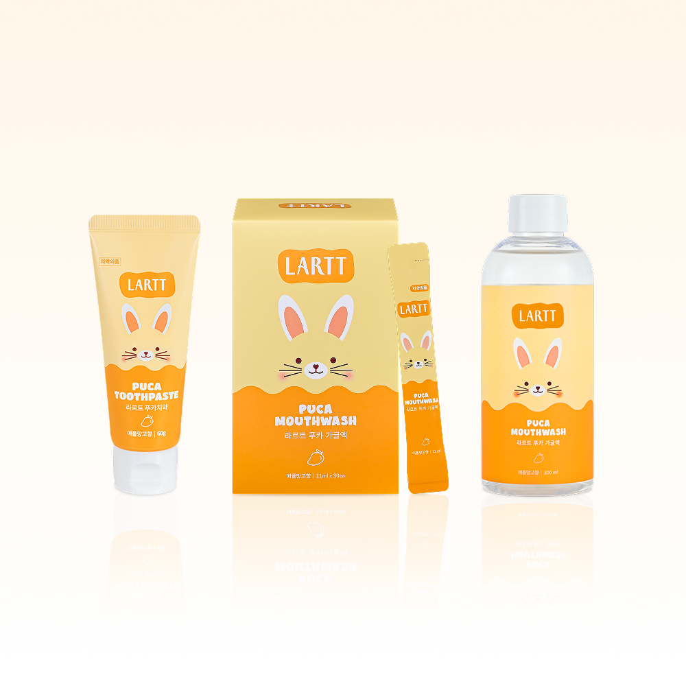 라르트 우리아이 구강관리 베이직 Set 무알콜 휴대용 구취제거 구강청결제 가글 어린이 치약 - 상세 이미지 3