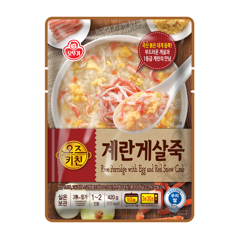 오뚜기 오즈키친 계란게살죽 420g - 상품 이미지