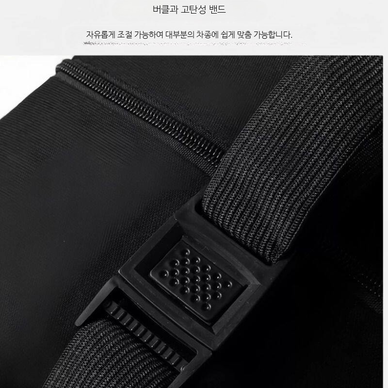 차량용 목쿠션 허리받침 세트 자동차 시트용 목베개 허리쿠션 등받이 쿠션 세트 - 상세 이미지 3