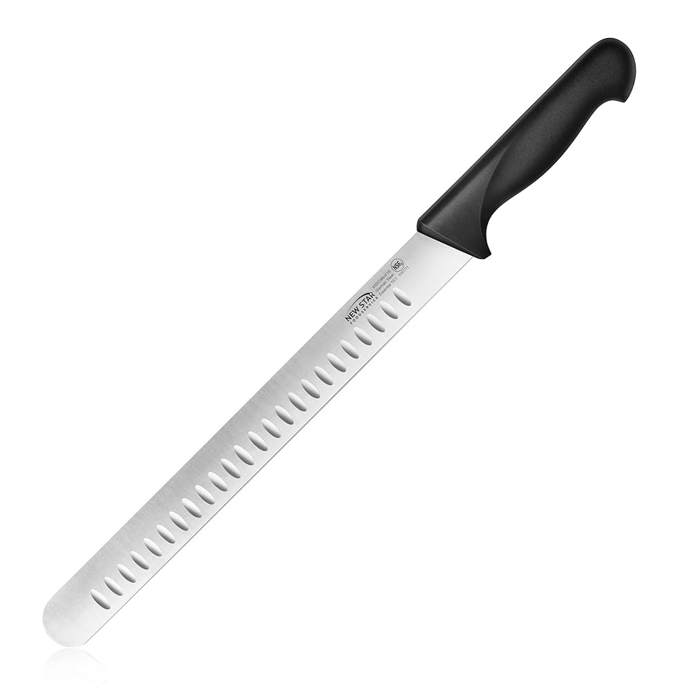 New Star Foodservice Essential 12-Inch Knife, Slicing Edge German Fine Steel - 상품 이미지