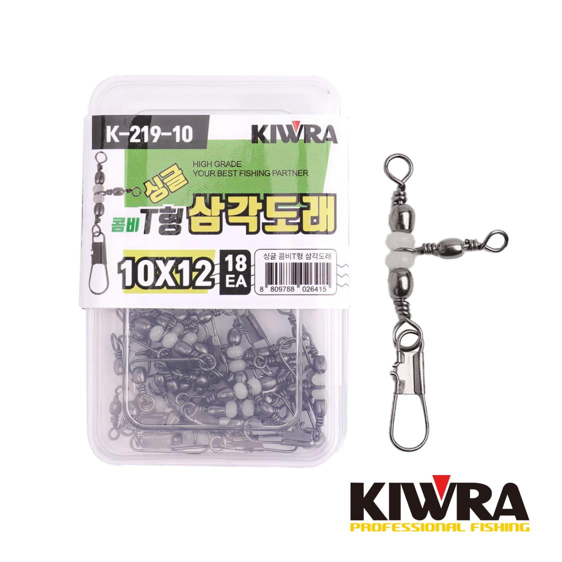 키우라 싱글 콤비 T형 삼각도래 K-219 쭈꾸미 갑오징어 쭈갑 채비 - 상품 이미지