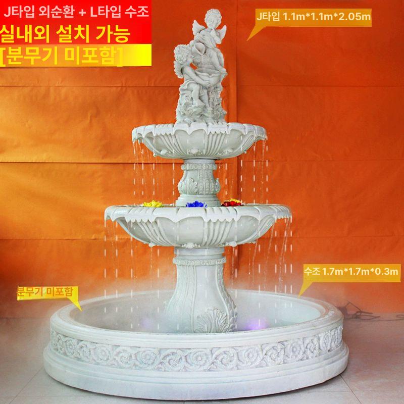 유럽 분수대 야외 카페 조경 대형 정원 꽃분수 소형 장식품 조각상 분수 정원꾸미기 천사 - 상세 이미지 5