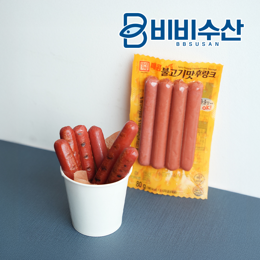 한성기업 매콤 불고기맛 후랑크 80g 10개 소세지 소시지 - 상세 이미지 4