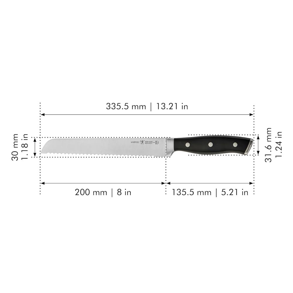 HENCKELS Forged Accent Razor-Sharp 20.3cm(8인치) 브레드 설계 나이프, 이상의 화이트 핸들, 숙달에 100년 케이크 의해 독일 - 상세 이미지 3