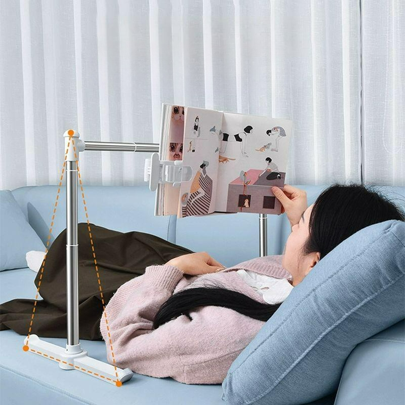 누워서독서대 북 각도 받침 보조대도서 만화책 침대 [360 회전척/각도 조절 가능] - 상품 이미지