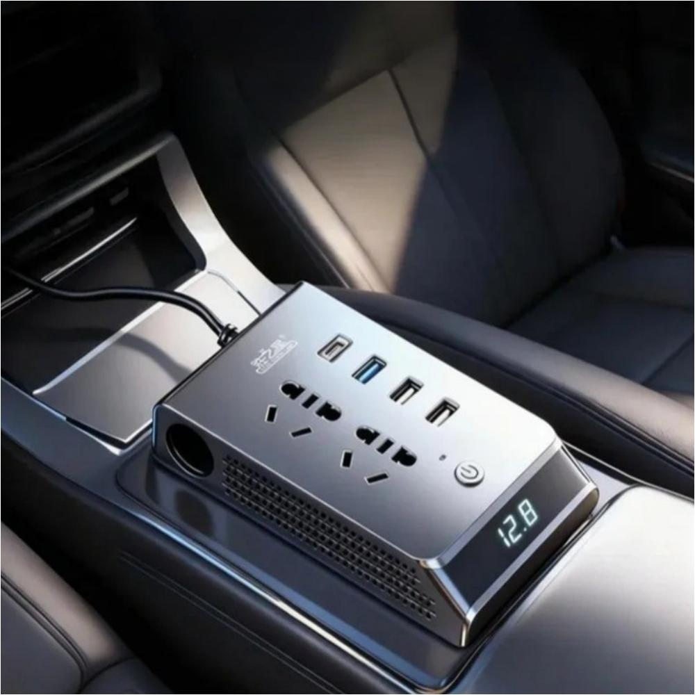 12v 24v to 300w 차량용 인버터 시거잭 USB 안전장치 - 상품 이미지