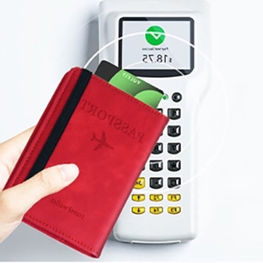여권 케이스 해킹 방지 RFID 차단 지갑 안티스키밍 - 상세 이미지 2