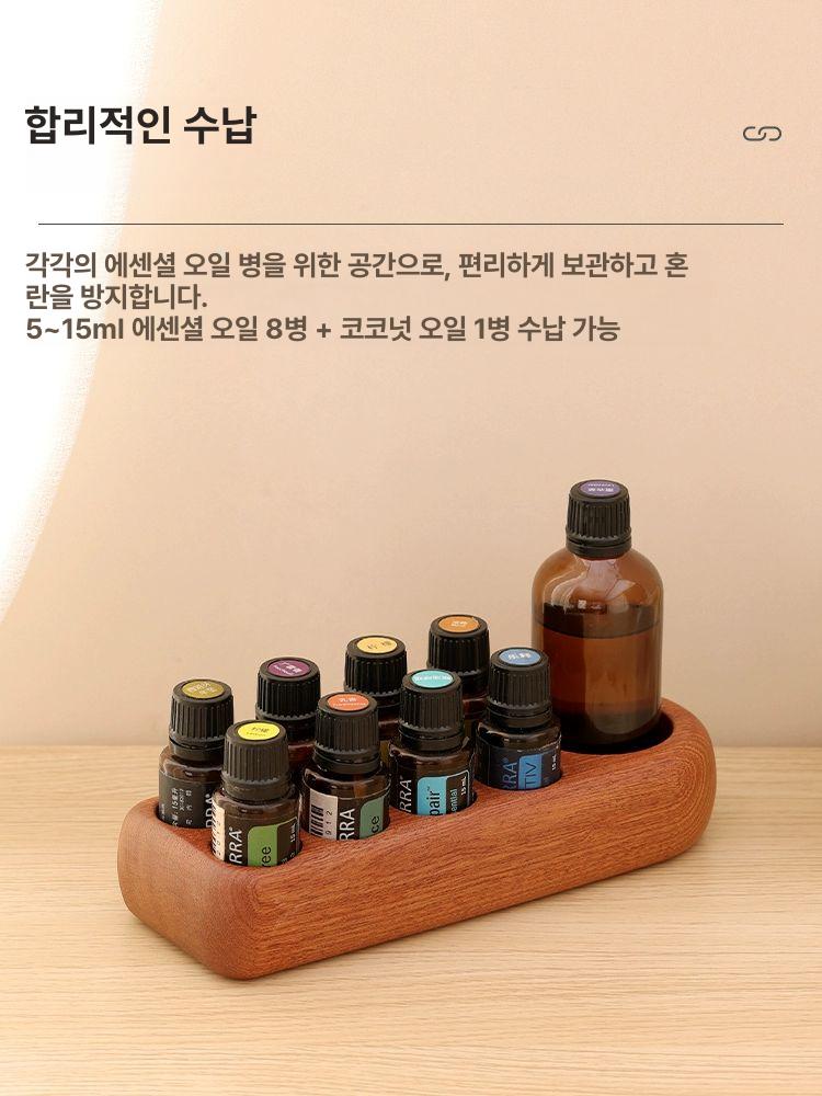 도장 꽂이 사무실 사각 거치대 오크나무 원목 단일 항목 - 상세 이미지 2