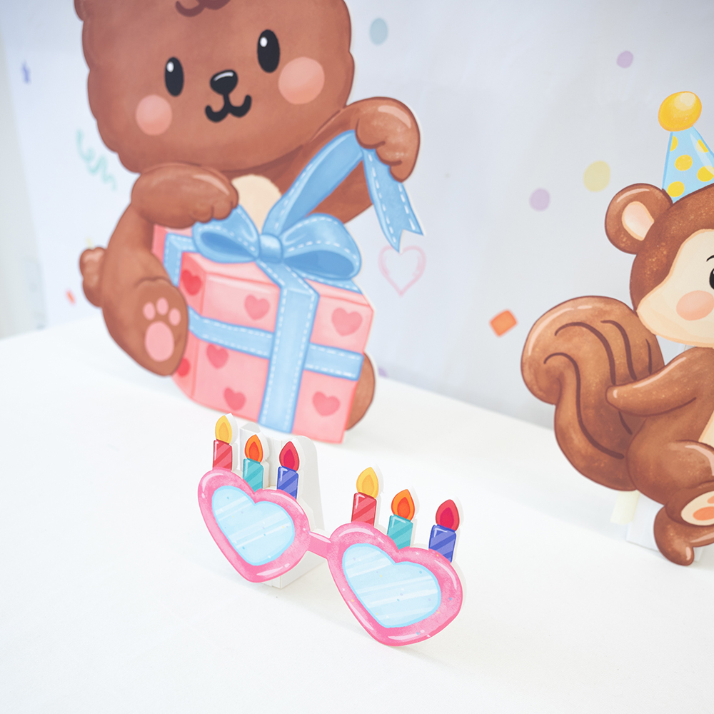 [미소쌤] 파티프렌즈 생일파티 세트 생일현수막 올인원 어린이집 포토존 환경구성 가랜드 용품 - 상세 이미지 3