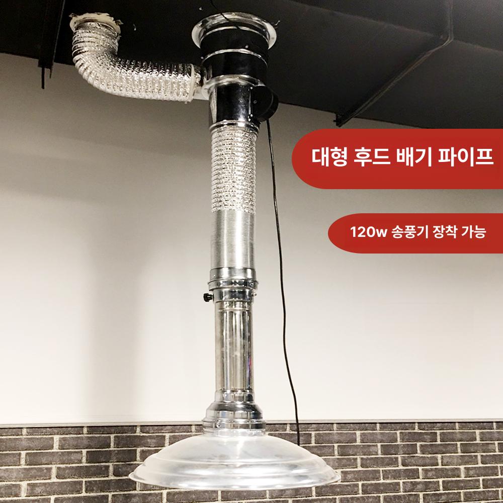 고기집 후드 연기 상업용 자바라 기름받이 식당 코퍼 + 40cm 후드 + 팬 - 상세 이미지 2
