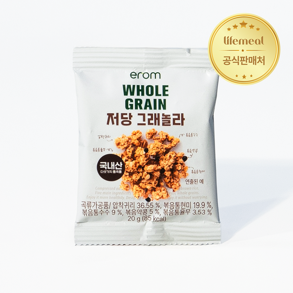 홀그레인 저당 그래놀라 그릭요거트토핑 귀리 씨리얼 140g, 3개 - 상세 이미지 4