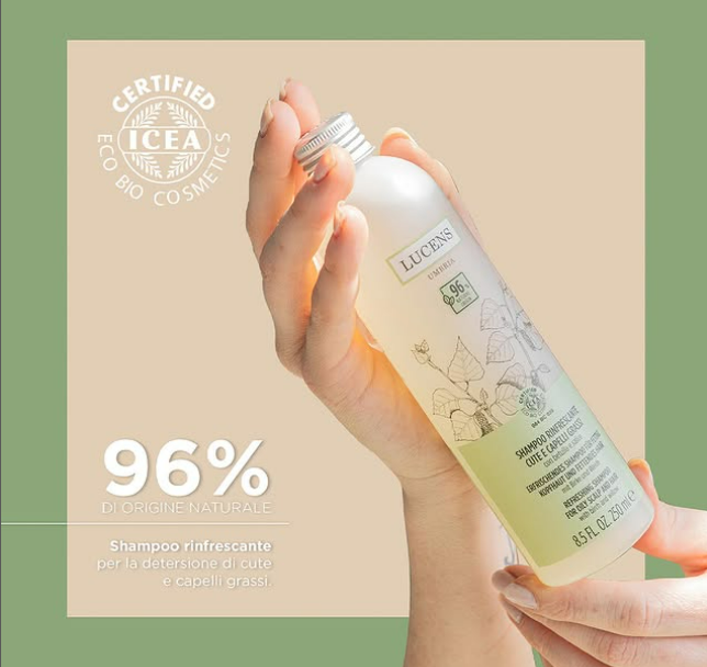 지루성 두피 지성 샴푸 250ml 정수리냄새 이태리 루센스 리프레슁스칼프 천연유기농 비건 - 상세 이미지 3