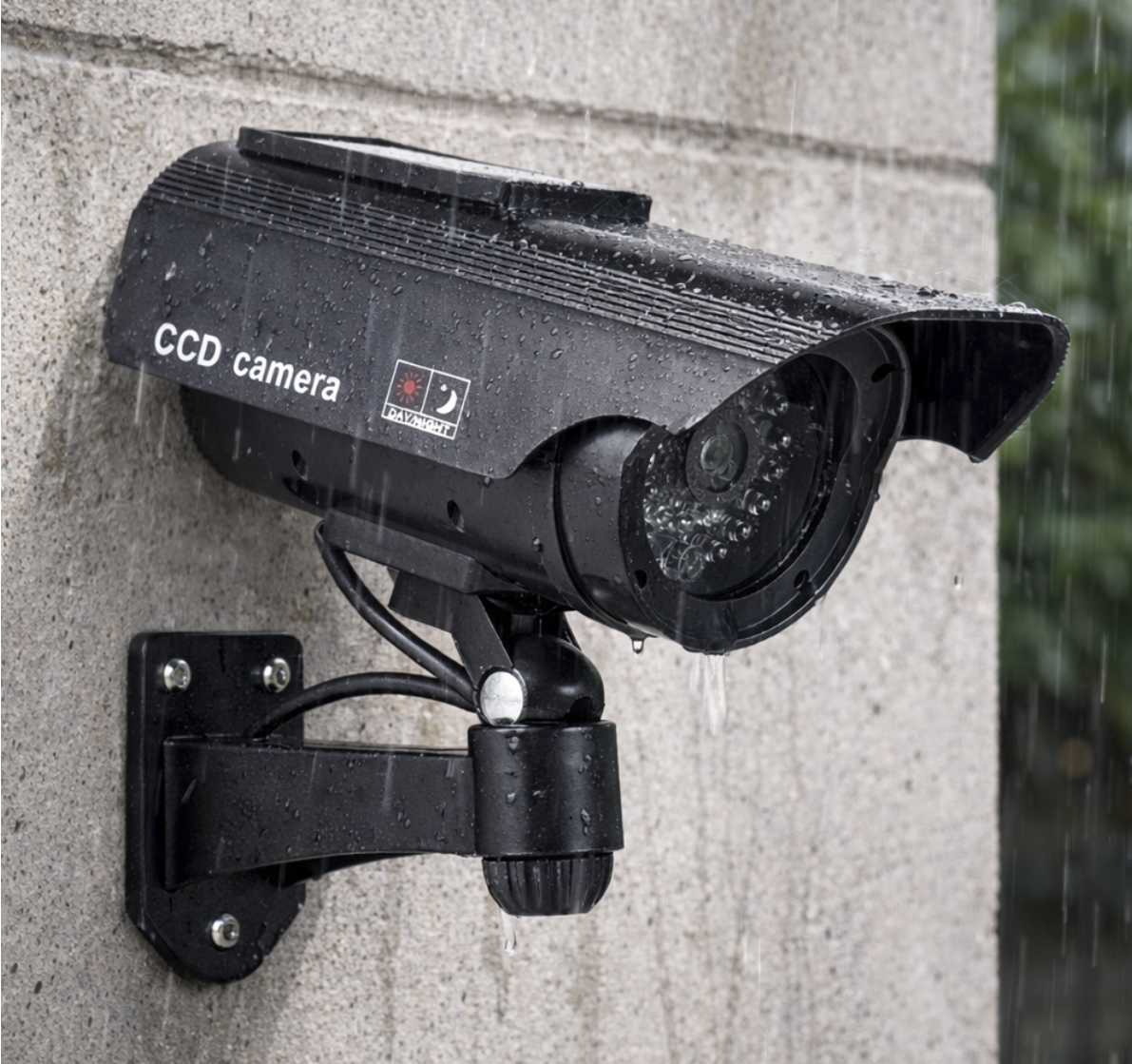 불빛나는 모형 CCTV 가짜 감시 카메라 방수 도난방지 진짜같은 방범용 단독주택 - 상세 이미지 3
