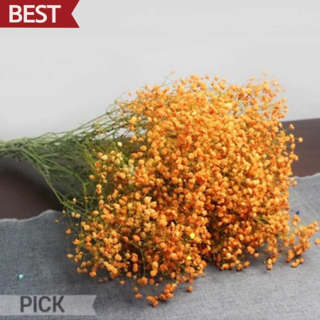 드라이플라워 안개꽃 주황 말린꽃 생화 프리저브드 인테리어 장식 재료 픽앤코401