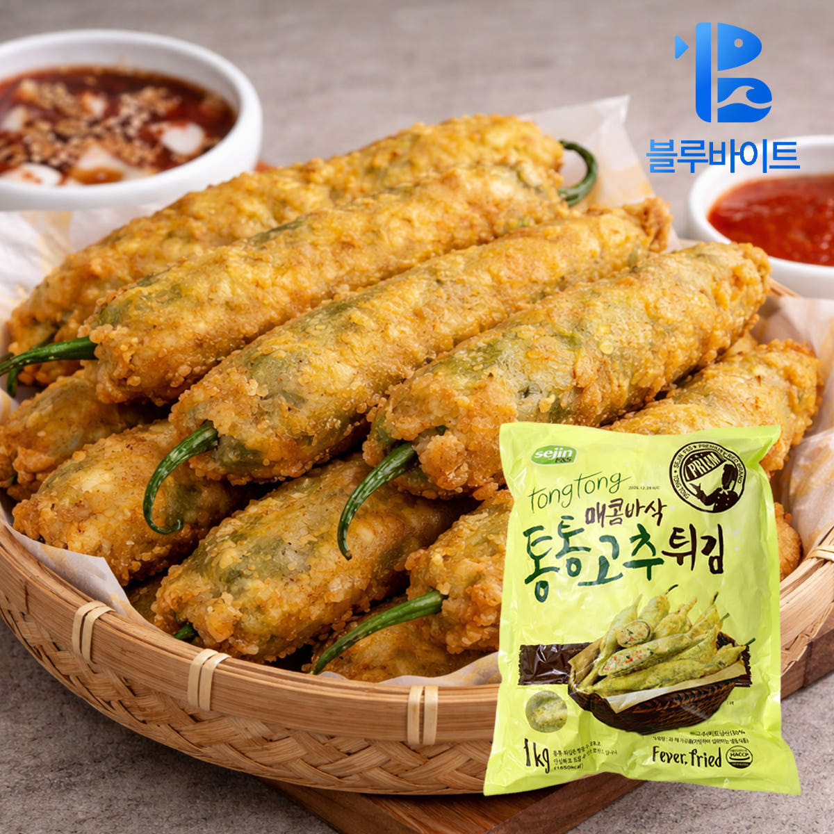 블루바이트 세진 통통 고추 튀김 1kg 업소용 - 최저가 10,000원