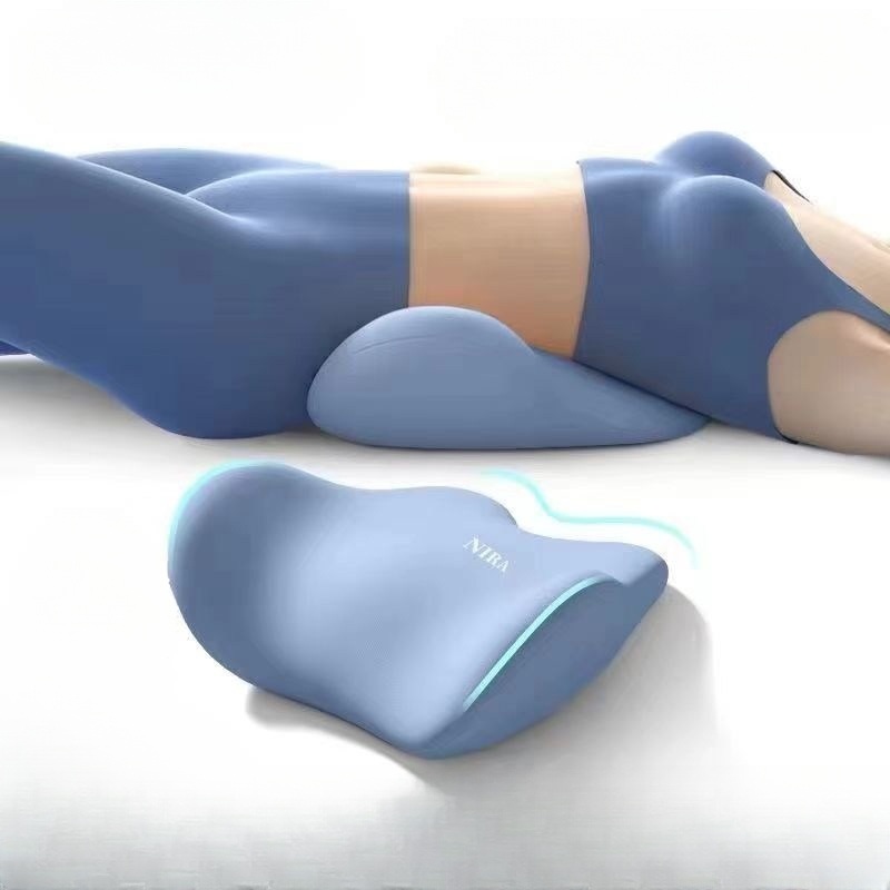 요추전만쿠션 메모리폼 수면 허리 허리통증 인체공학적 디자인 바른자세 유지 척추 - 상품 이미지