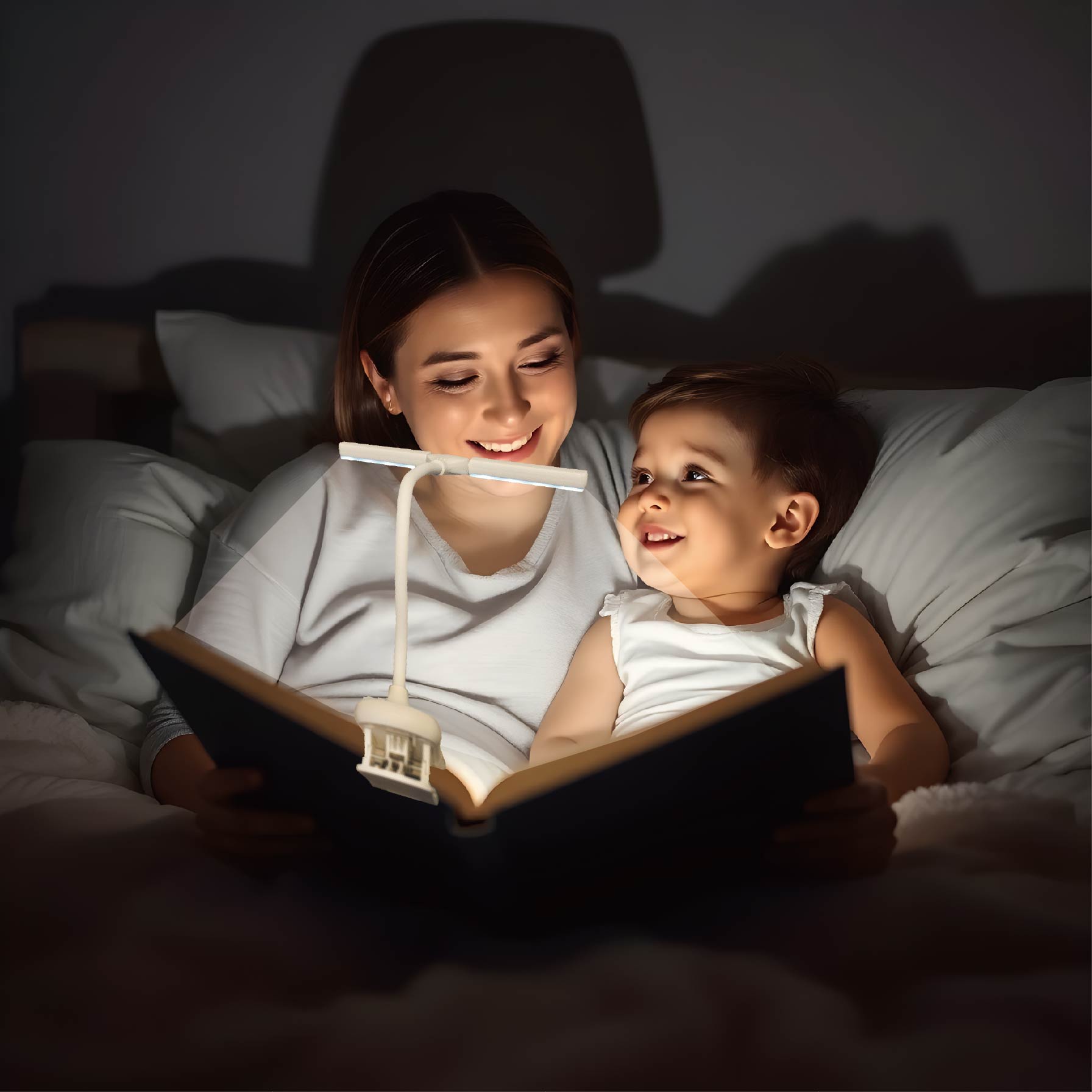 휴대용 독서등 무선 집게 침대 책상 북라이트 이미지 6