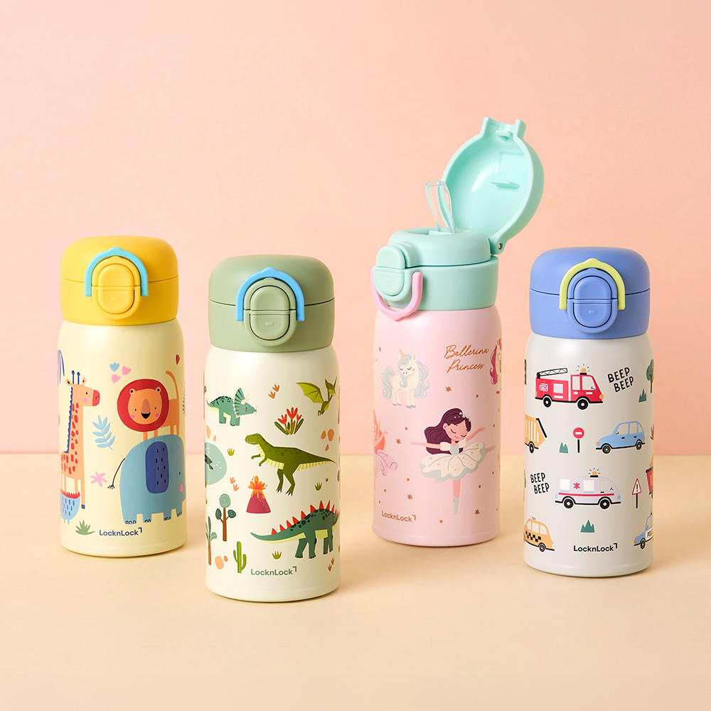 락앤락 스쿨핏 마이픽 듀얼캡 텀블러 350ml (LHC3400) - 상세 이미지 3