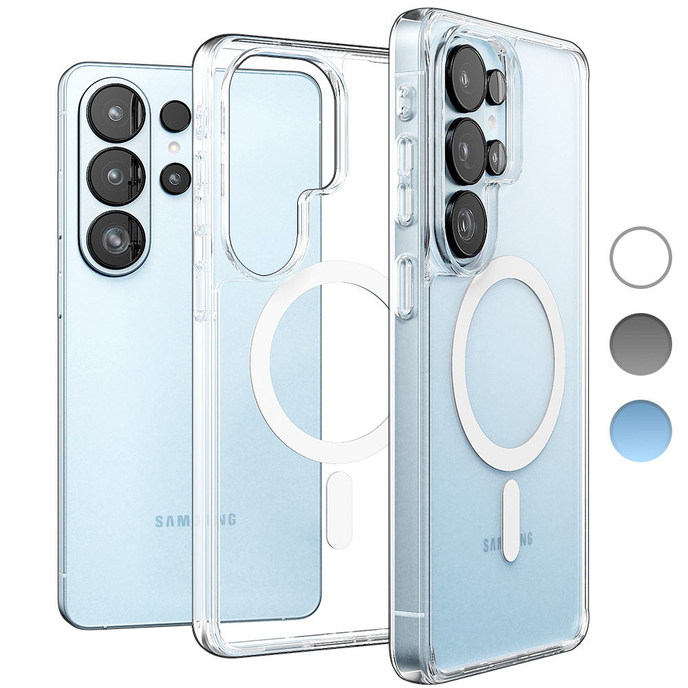 빅쏘 컬러 범퍼 2배자력 맥세이프 케이스 투명, 갤럭시S26 울트라 제품 이미지