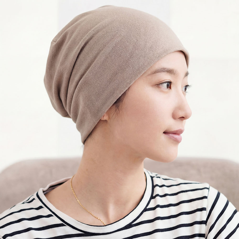 스판 항암모자 여름비니 얇은 수면 두건 남자 여성 면 여름용 비니 모자 상품 이미지