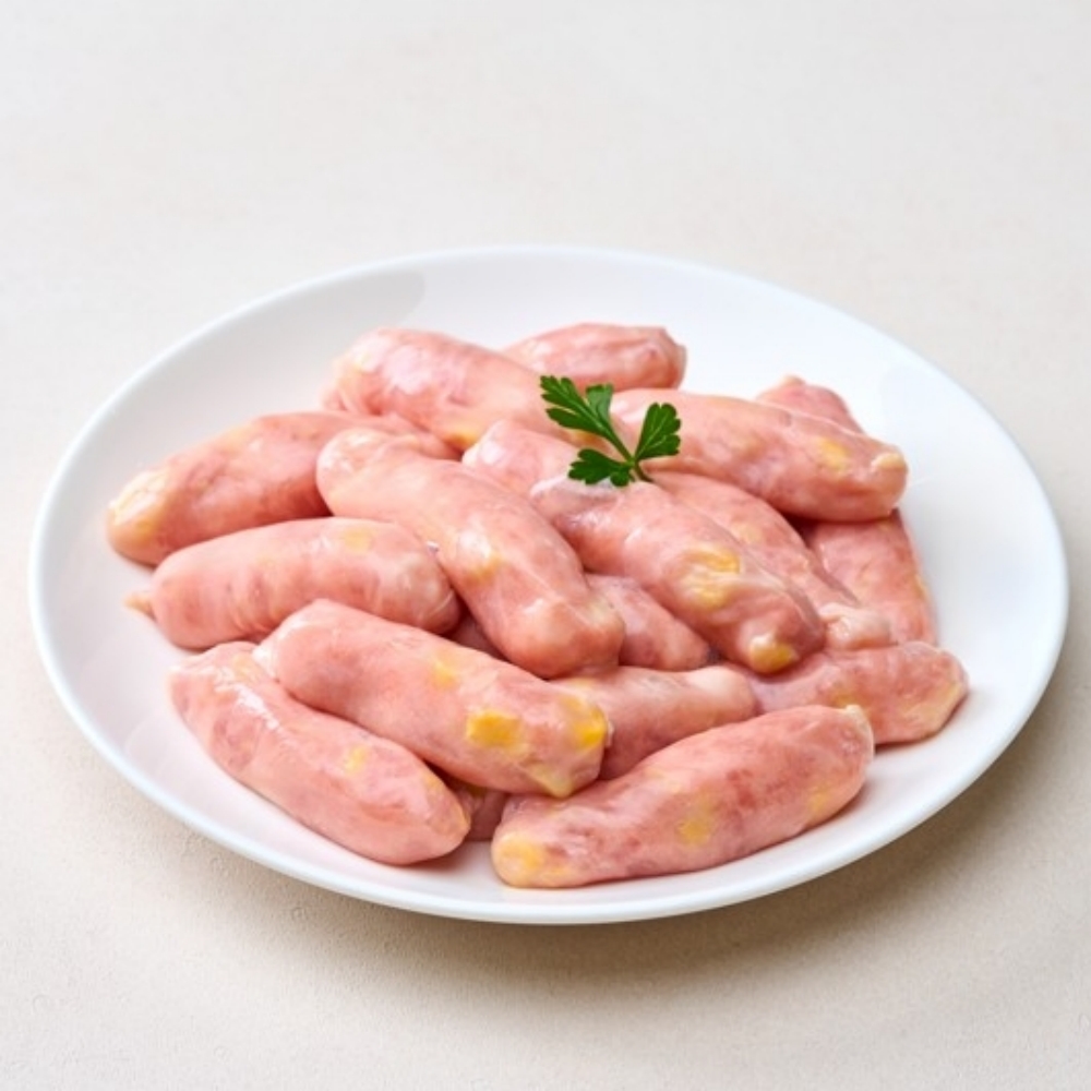 100% 국내산 한돈 천연 양장소시지 양곱창 소세지 180g-2팩 캠팽요리 술안주 이미지 6