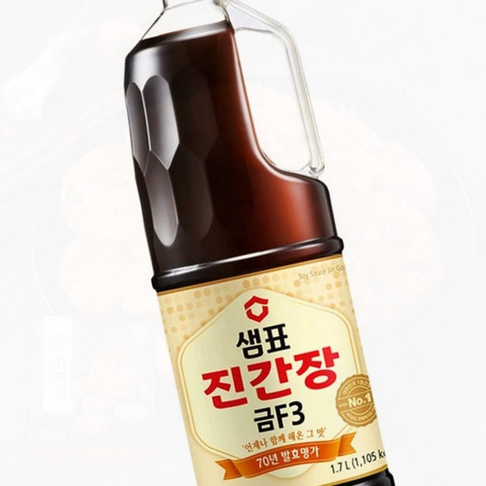 금진간장 풍부한맛 식탁위의 간편조리 위생적인 샘표 금F3 진간장 1.7L 진간장 - 상품 이미지